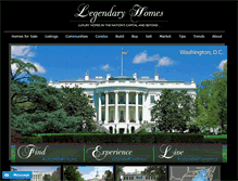 Tablet Screenshot of legendaryhomes.com